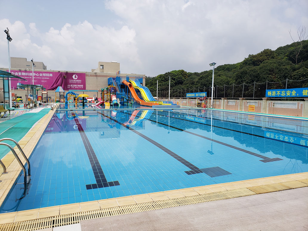 新健力清溪分館體育中心2020年水上樂園園區(qū)升級改造工程由廣州昊至泉集團(tuán)承接,目前正加大施工力度！
